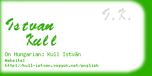 istvan kull business card